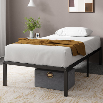 Zipcode Design™ Wachapreague 14'' Heavy Duty Steel Bed Frame